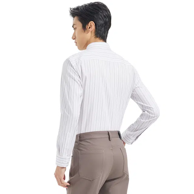 利郎 品位商务条纹质感休闲通勤衬衫 男款