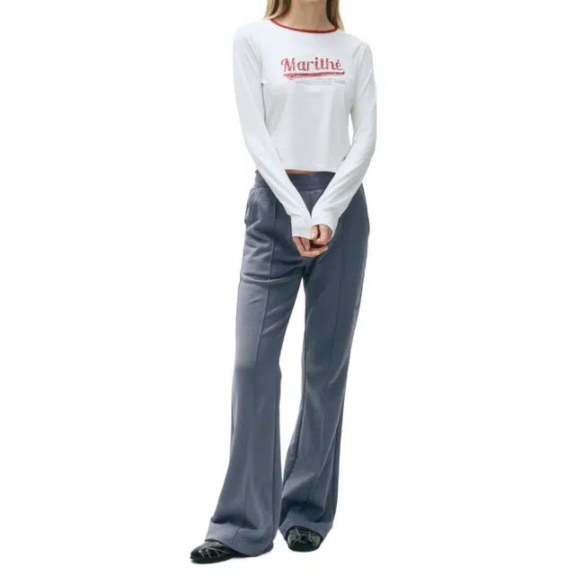 MARITHE FRANCOIS GIRBAUD W BOOTS CUT SWEAT PANTS