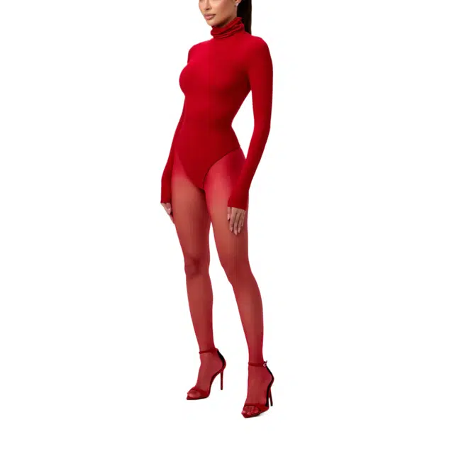 NAKED WARDROBE NW Turtleneck Sculpt Bodysuit