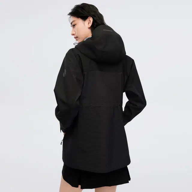 波司登  冲锋衣系列 新款春秋三防面料防风防水透气户外登山徒步骑行连帽收腰外套单壳 冲锋衣 女款