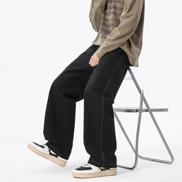 金盾 阔腿宽松直筒舒适休闲裤 男款