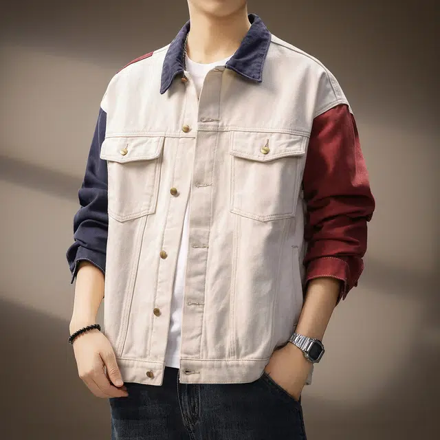 贵色 秋季 通勤简约舒适时尚工装夹克 宽松型 男女同款