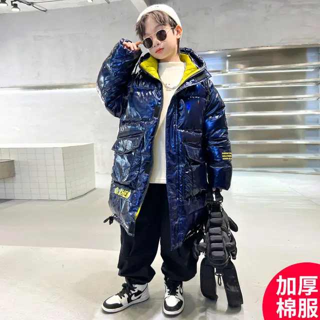 雅鹿棉衣 简约连帽舒适字母长袖 青少年