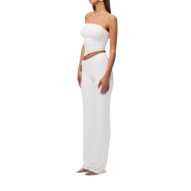 NAKED WARDROBE Asymmetric Bootcut Pant Smooth