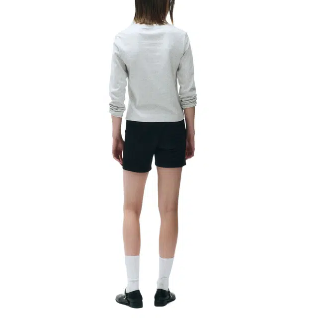 MARITHE FRANCOIS GIRBAUD W BASIC SLIM SHORTS light heather