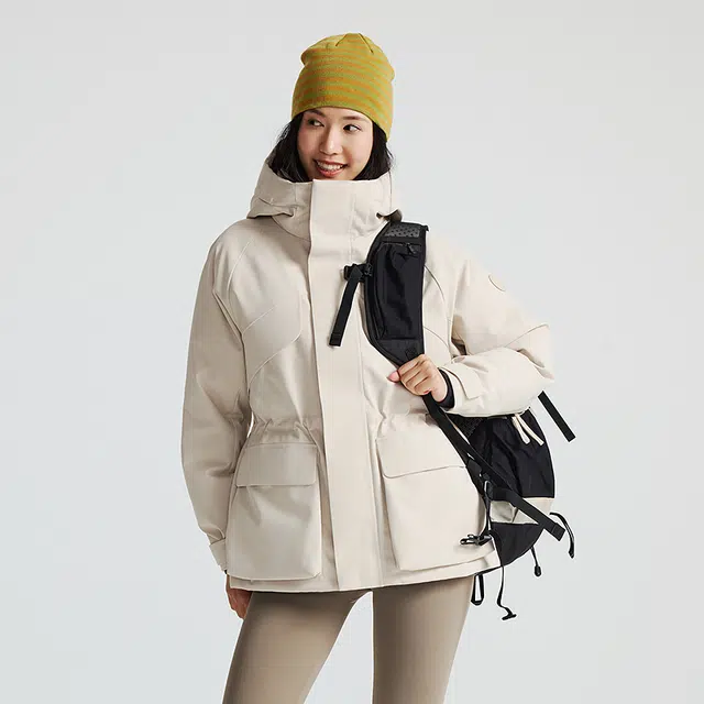 探路者 山系户外徒步极寒登山加厚保暖羽绒服 女款