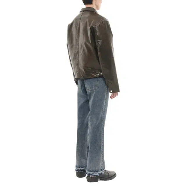 BESLOW WASHED SEMI BOOTSCUT JEANS WASHED
