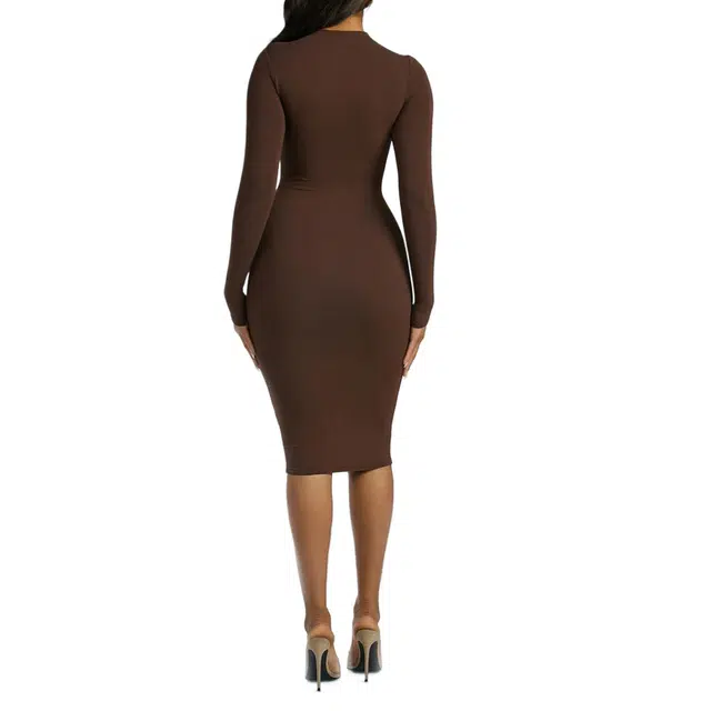 NAKED WARDROBE NW Sculpt Midi Dress