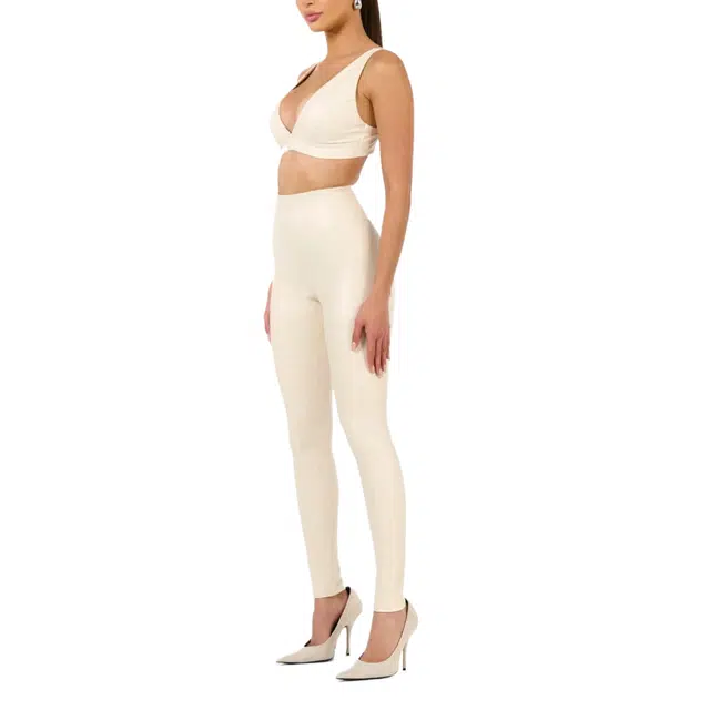 NAKED WARDROBE High Waist Legging Vegan Leather