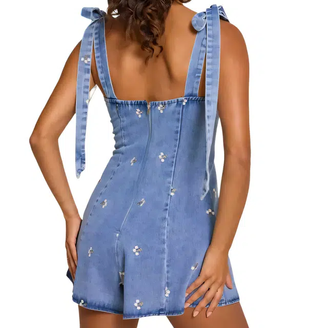 ALTAR'D STATE Bradie Denim Romper