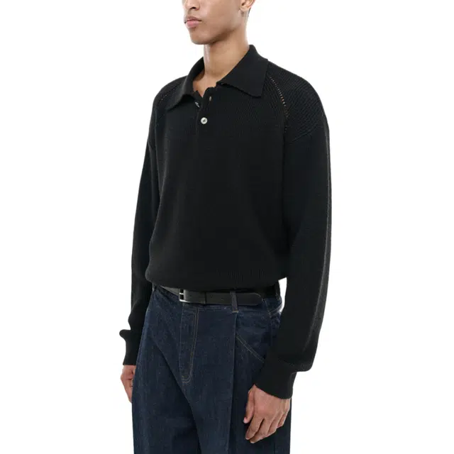 BESLOW REGULAR FIT COLLAR KNIT Polo