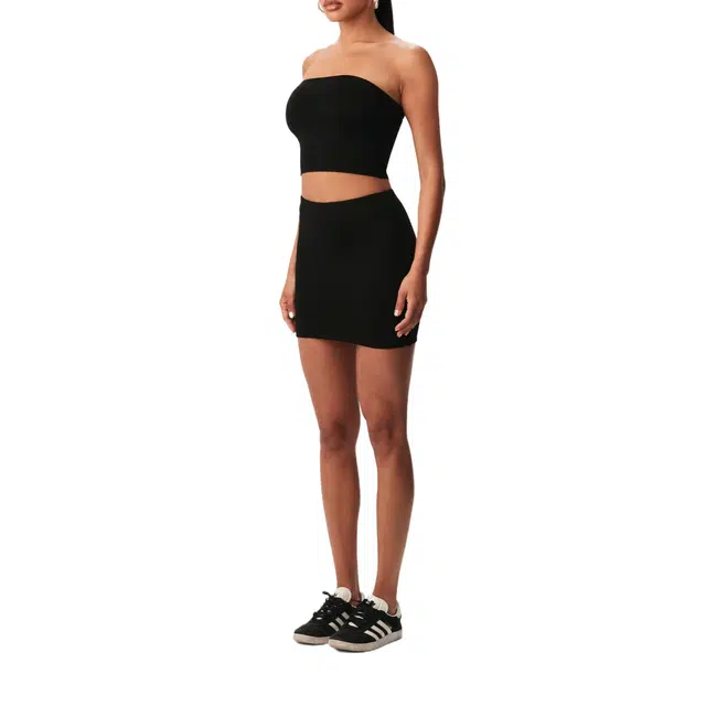 NAKED WARDROBE Tube Crop Top NW