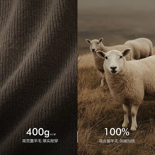 PEACEBIRD MEN Wool Pullover Sweater