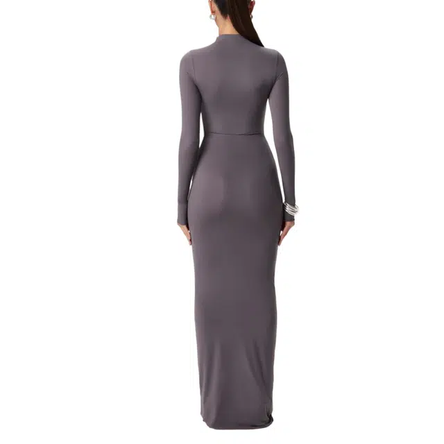 NAKED WARDROBE Scoop Waist Maxi Skirt Naked