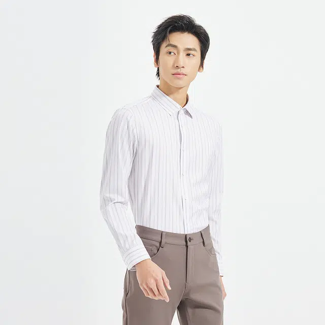 利郎 品位商务条纹质感休闲通勤衬衫 男款