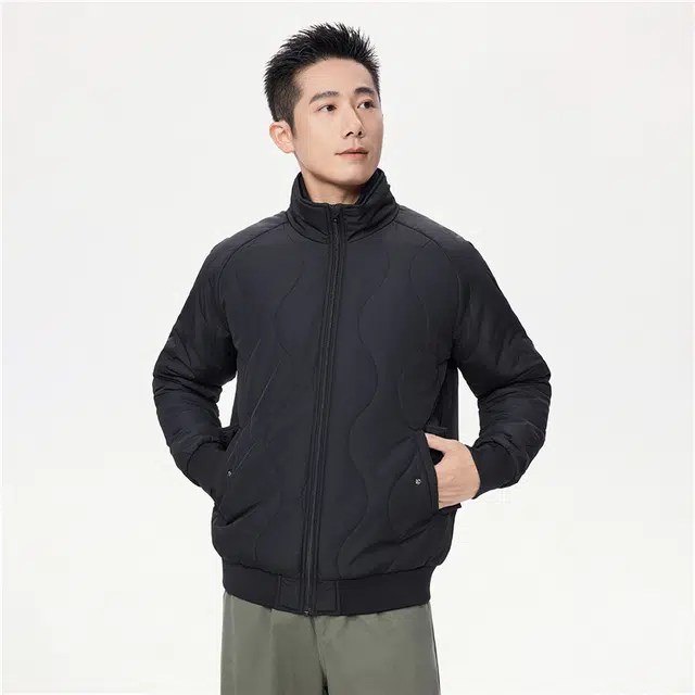 佐丹奴 棉衣外套夹棉保暖葫芦绗缝立领棉服 男款