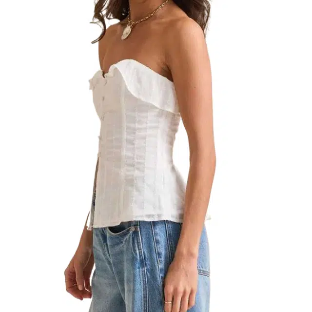 ALTAR'D STATE Adrienne Embroidered Tube Top