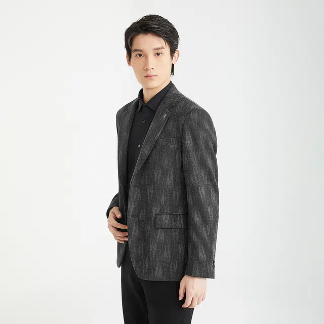 利郎 时尚都市保暖绵羊毛秋季大衣 男款