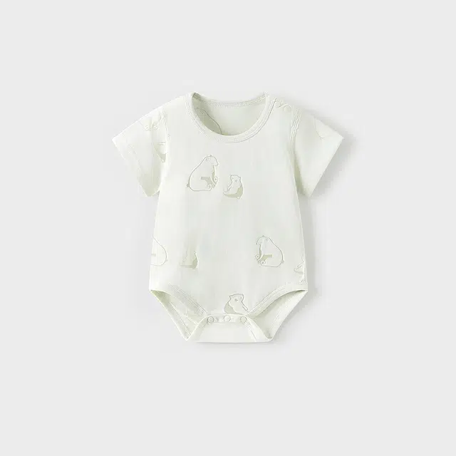 童泰包屁衣 夏季薄款宝宝连体衣新生儿三角哈衣爬服无骨睡衣 婴幼童
