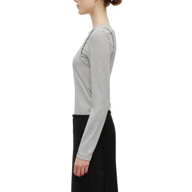 MARITHE FRANCOIS GIRBAUD LAYERED JERSEY LONG SLEEVE