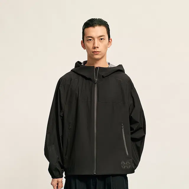 速写 秋季休闲宽松连帽夹克 男款