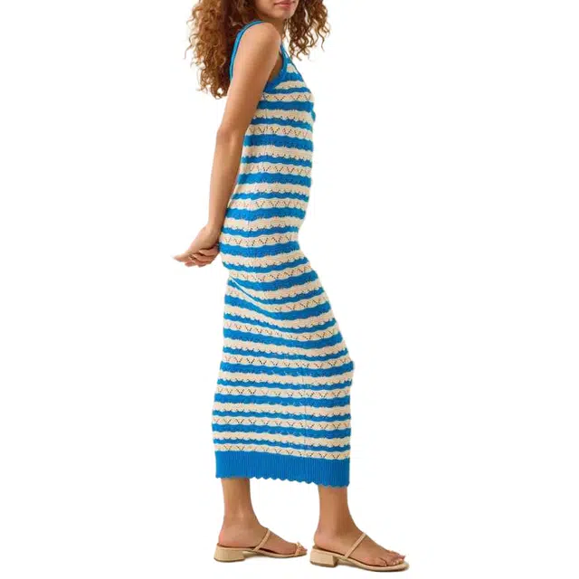 ALTAR'D STATE Jaylin Crochet Striped Maxi Dress