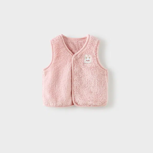 童泰马甲 春秋季宝宝衣服儿童休闲外出上衣男童女童绒马夹坎肩 婴幼童