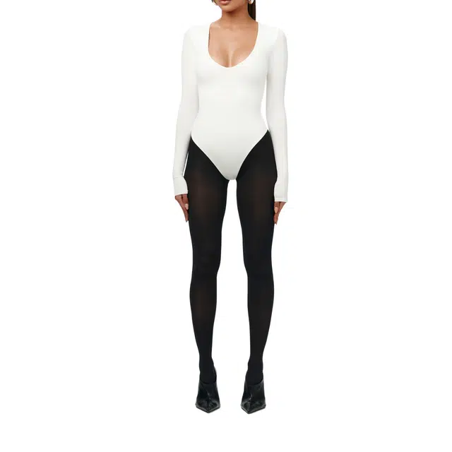 NAKED WARDROBE Sculpt V-Neck Bodysuit