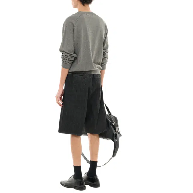 BESLOW WIDE FIT SELVAGE DENIM SHORTS