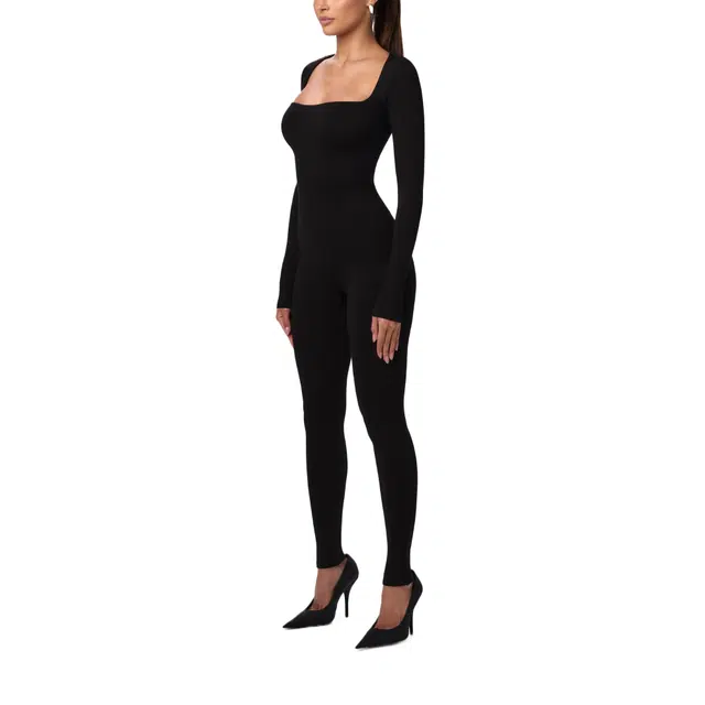 NAKED WARDROBE Square Neck Jumpsuit NW