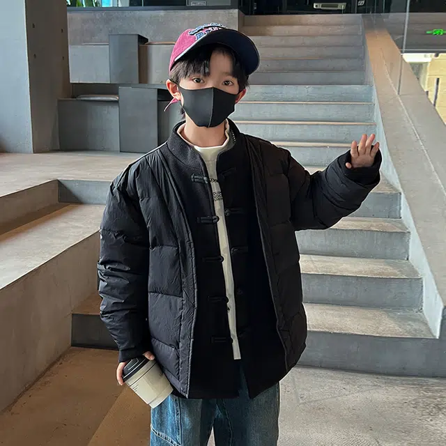 雅鹿羽绒服 冬季羽绒服系列 时尚洋气纯色防水防风保暖长袖 青少年