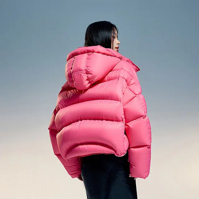 波司登 连帽纯色短款简约时尚羽绒服 女款