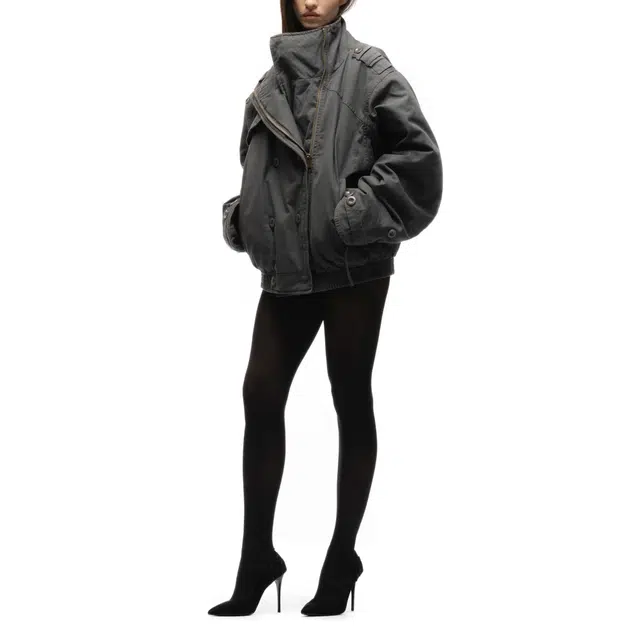 NOFAITH STUDIOS COMBAT PADDED PARKA GREY FEMALE