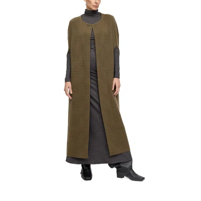 RUOHAN CAMOUFLAGE HURD CAPE AW25