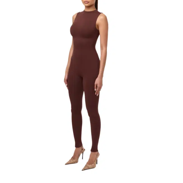 NAKED WARDROBE Sleeveless Sculpt Jumpsuit NW