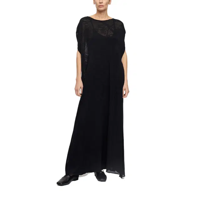 RUOHAN BLACK BOREA DRESS AW25