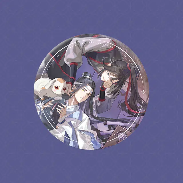 腾讯视频草场地 魔道祖师 闲庭嬉兔系列 镭射票 立牌 色纸 钥匙扣 透卡 胶片卡 徽章