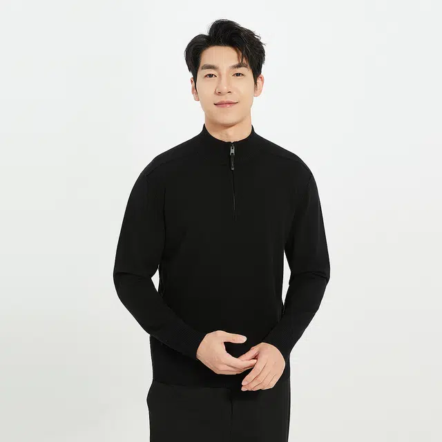 利郎 都市休闲装饰简约毛衣 男款