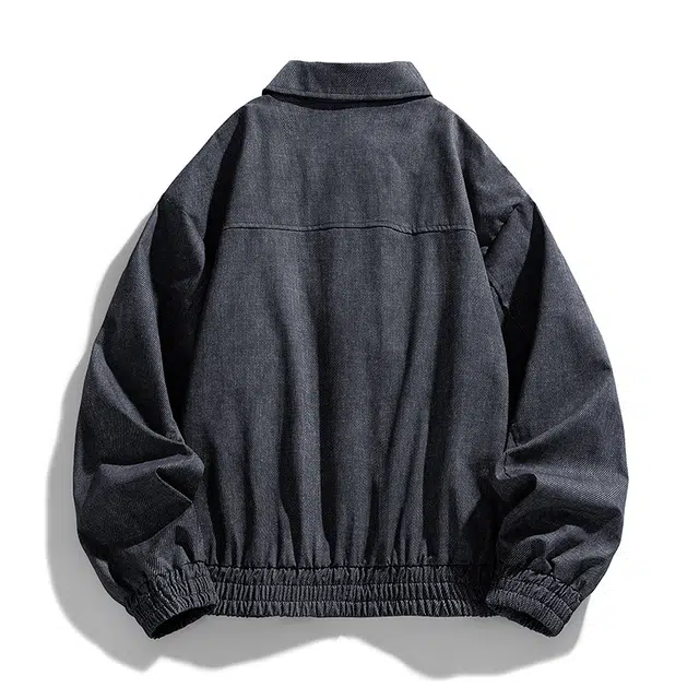 马员外 复古翻领百搭时尚简约长袖夹克 男款