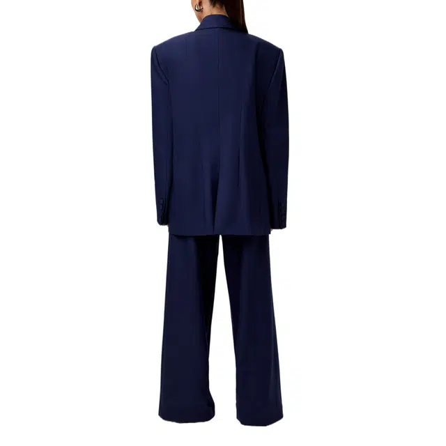 NAKED WARDROBE Pleated Suited Wide Leg Pants