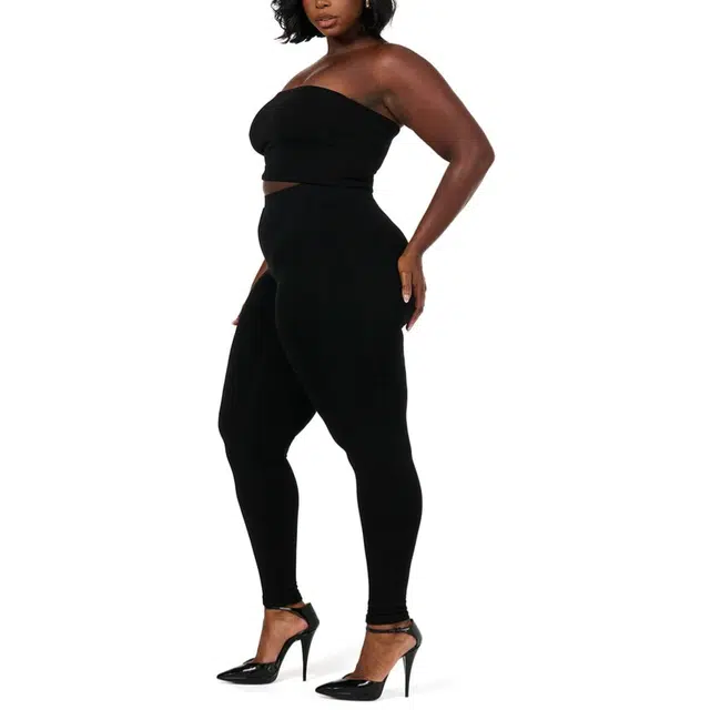 NAKED WARDROBE Tube Crop Top Curve Sculpted Streetwear Legacy