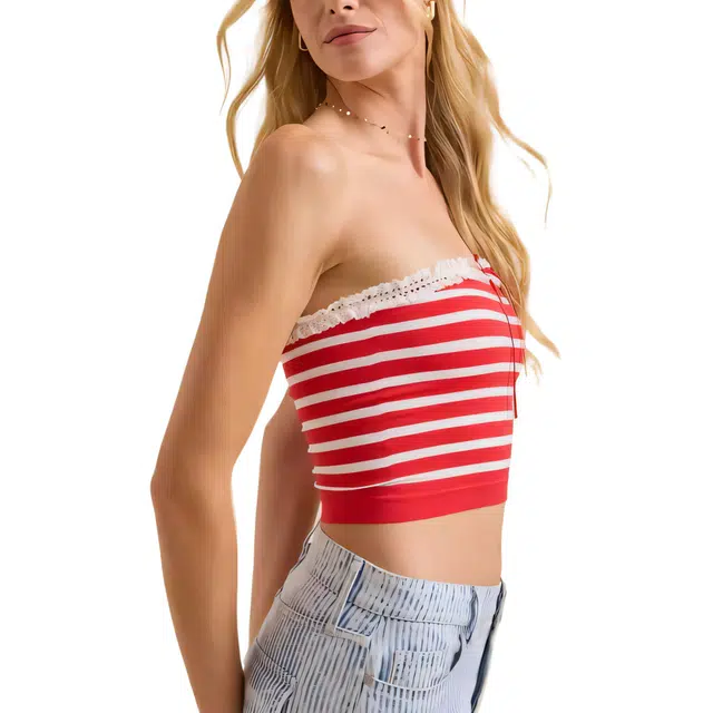 ALTAR'D STATE Addi Strapless Striped Cami