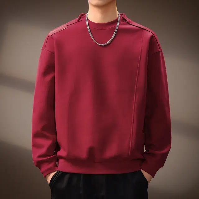 贵色 时尚重磅长袖圆领舒适日常卫衣 男女同款