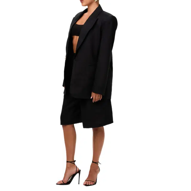 NAKED WARDROBE Linen Suited Blazer