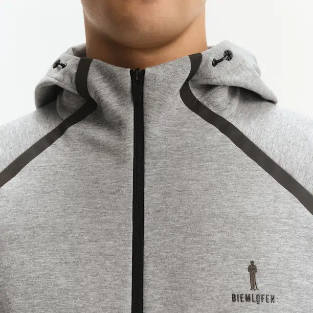 比音勒芬 金秋臻选礼遇中秋国庆赠长辈静默复古老钱风穿搭舒适百搭时尚大气气质都市质感基础超柔空气层运动柔软连帽外套夹克 男款