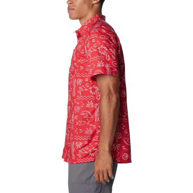 Columbia Shirt PFG Super Slack Tide Ohio State Omni-Shade