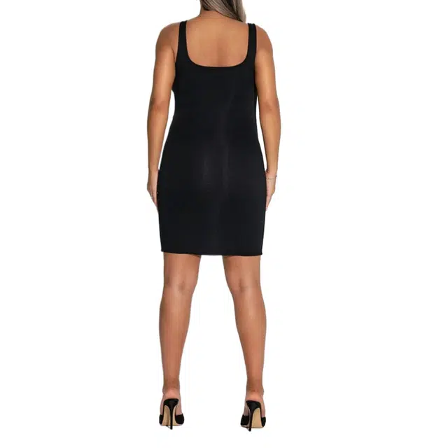 NAKED WARDROBE NW Sculpt Tank Mama Mini Dress Baby Mama