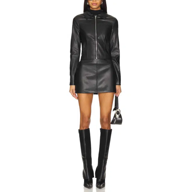 SUPERDOWN Faux Leather Jacket