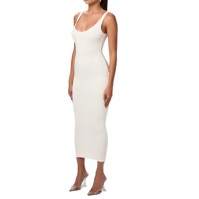 NAKED WARDROBE SCULPT TANK MIDI DRESS NW
