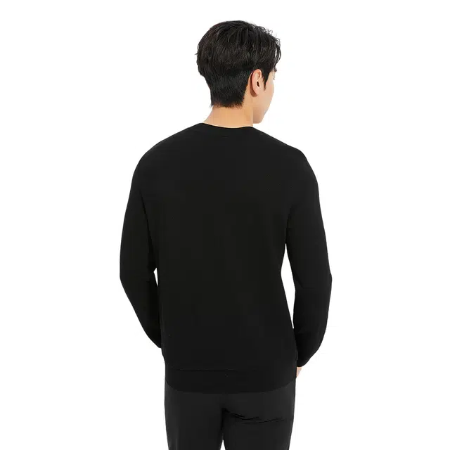 利郎 都市休闲肌理提花圆领质感时尚潮流秋季卫衣 男款